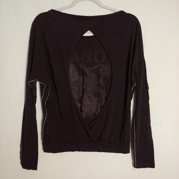 Trunk Limited Cobain womens open back long sleeve tee S - Picture 5 of 9